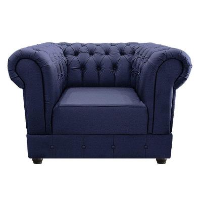 Poltrona Decorativa Chesterfield Ana Azul Marinho