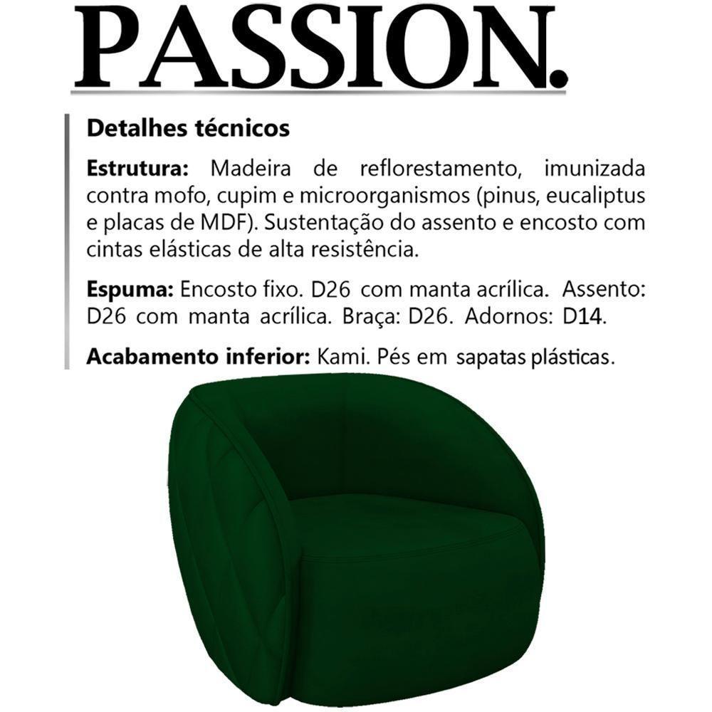 Poltrona Decorativa Passion Veludo Sl 947 Moll Sl 947 - 7