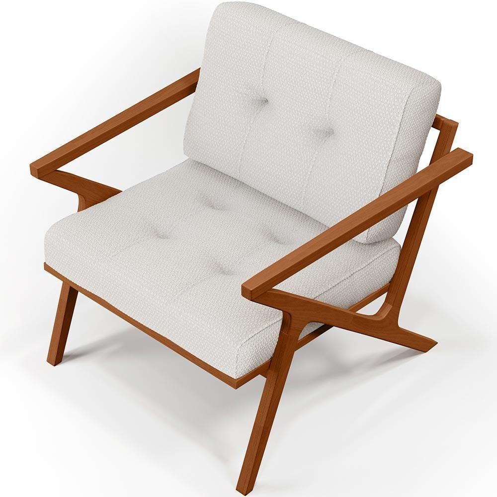 Kit 02 Poltronas Com Cintas De Corano Laís Bouclê Cru - 3