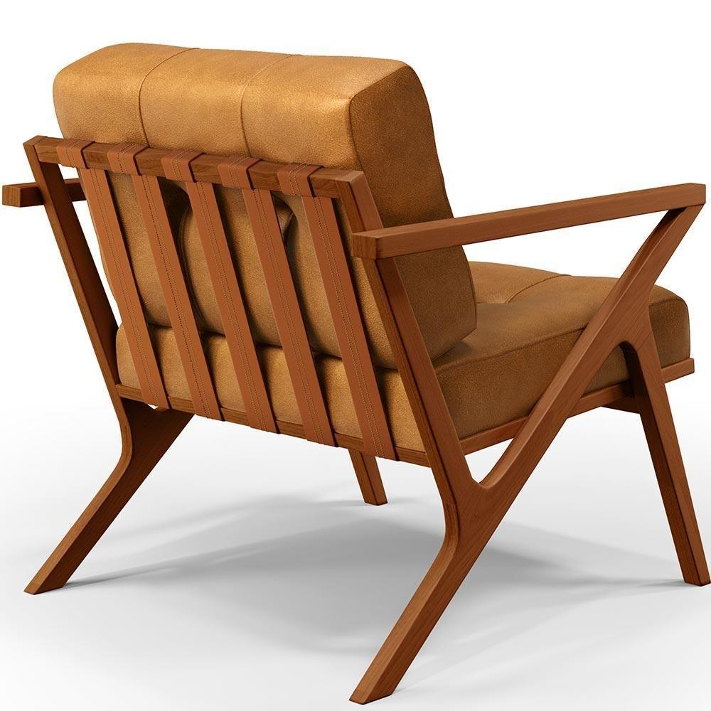 Kit 02 Poltronas Com Cintas De Corano Couríssimo Whisky - 2