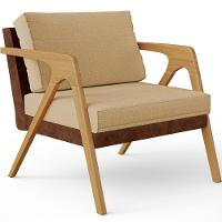 Kit 04 Poltronas Pietra Couríssimo Marrom Linho Bege Escuro - 11