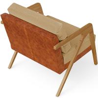 Kit 04 Poltronas Pietra Couríssimo Camel Linho Bege Escuro - 2