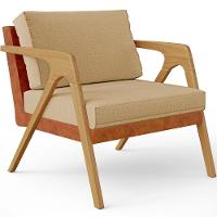 Kit 04 Poltronas Pietra Couríssimo Camel Linho Bege Escuro - 7