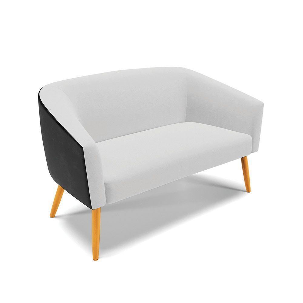 Kit 1 Namoradeira 2 Lugares E 2 Poltronas Preto Cinza A05 - 7