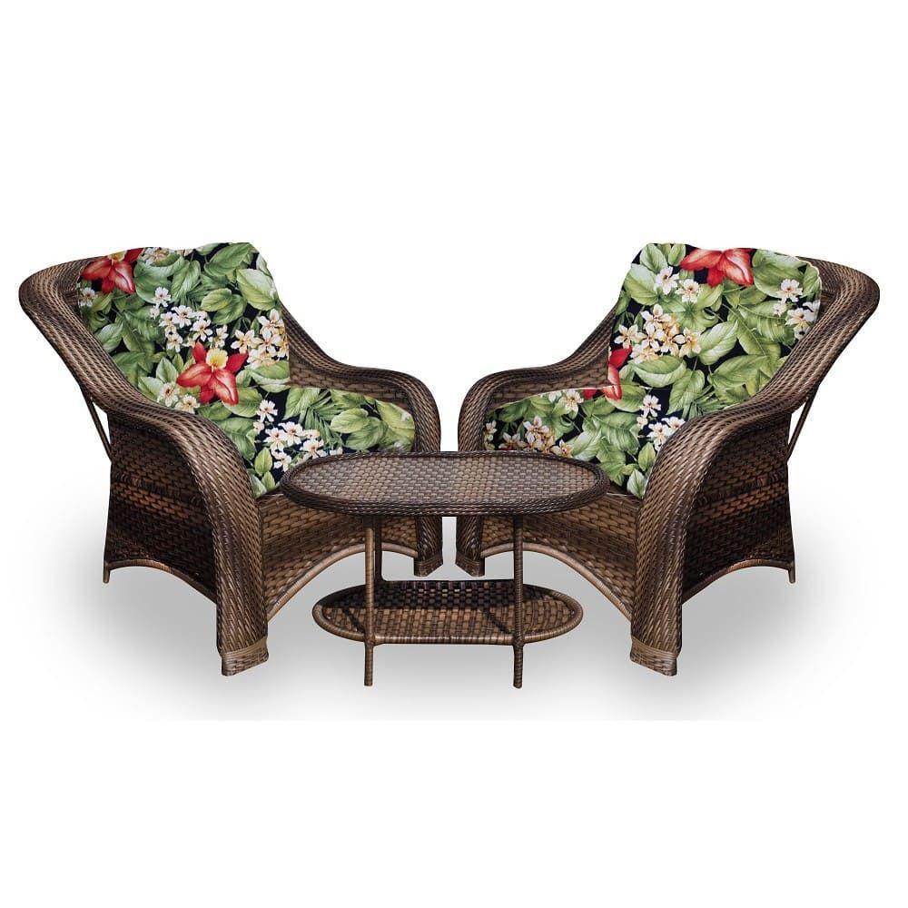 Conjunto de Poltronas Fibra Sintética e 1 Mesa Centro - 1