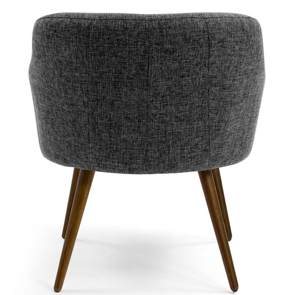 Kit 02 Poltronas Pés Palito Jade D02 Linho Chumbo D-469 - 2