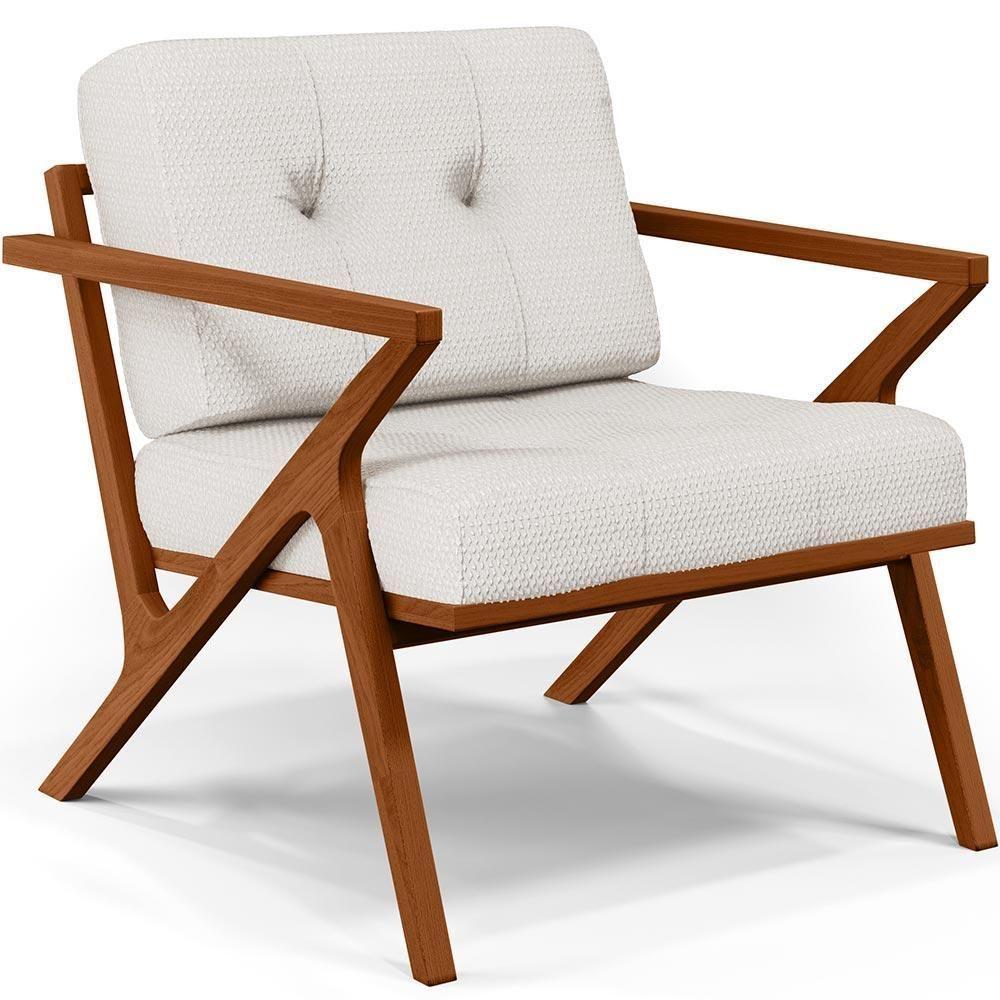 Poltrona Com Cintas De Corano Laís Bouclê Cru - 1