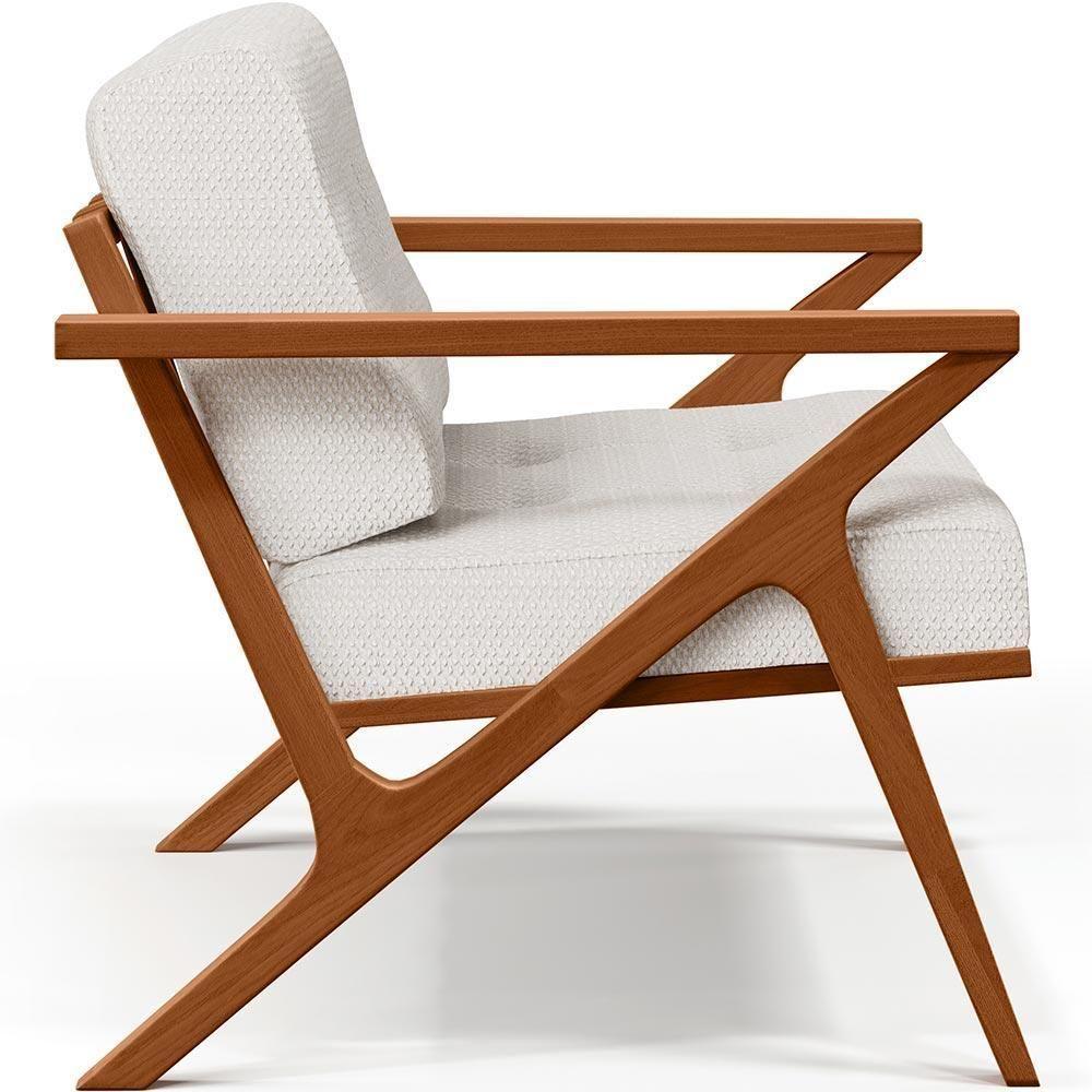 Poltrona Com Cintas De Corano Laís Bouclê Cru - 4