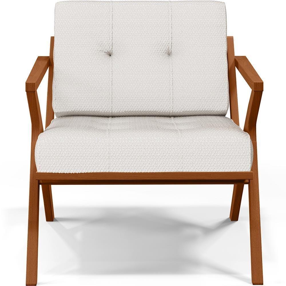 Poltrona Com Cintas De Corano Laís Bouclê Cru - 7