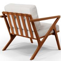 Poltrona Com Cintas De Corano Laís Bouclê Cru - 2