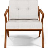 Poltrona Com Cintas De Corano Laís Bouclê Cru - 7