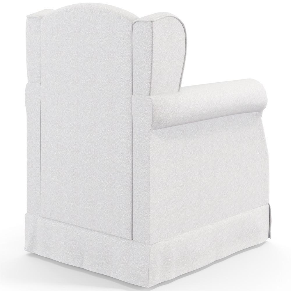 Poltrona Com Balanço E Puff Elisa P02 Facto Branco - 2