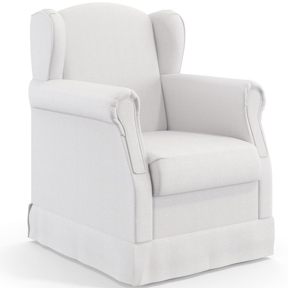 Poltrona Com Balanço E Puff Elisa P02 Facto Branco - 7