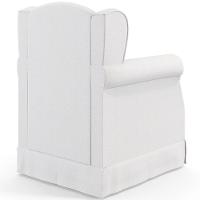 Poltrona Com Balanço E Puff Elisa P02 Facto Branco - 2