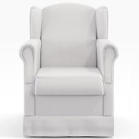 Poltrona Com Balanço E Puff Elisa P02 Facto Branco