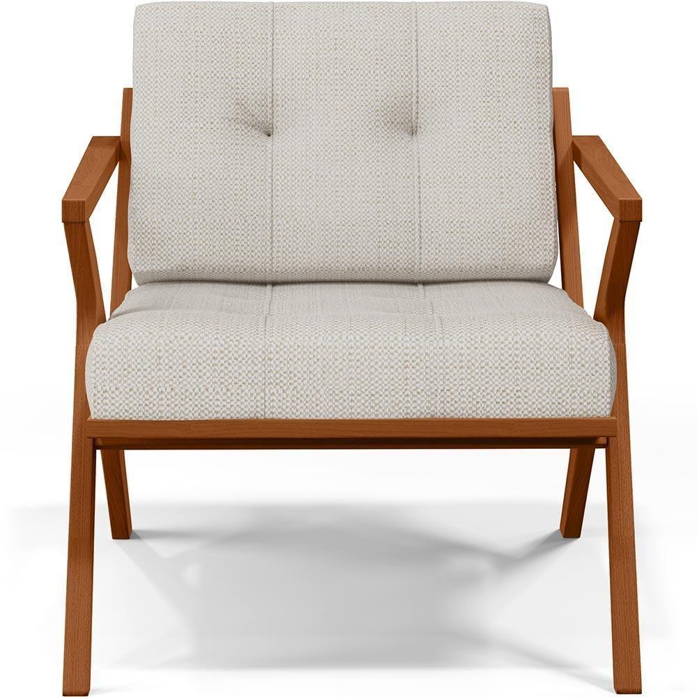 Poltrona Com Cintas De Corano Laís Linho Champagne - 7