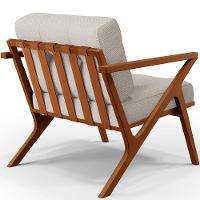 Poltrona Com Cintas De Corano Laís Linho Champagne - 2