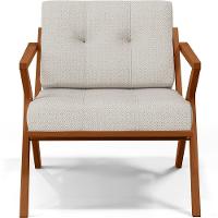 Poltrona Com Cintas De Corano Laís Linho Champagne - 7