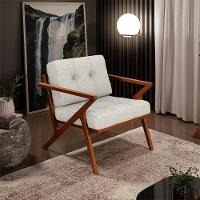 Poltrona Com Cintas De Corano Laís Linho Champagne - 8