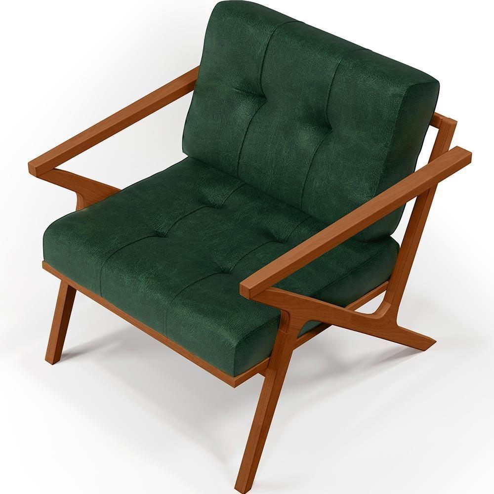 Poltrona Com Cintas De Corano Laís Facto Verde Musgo - 3