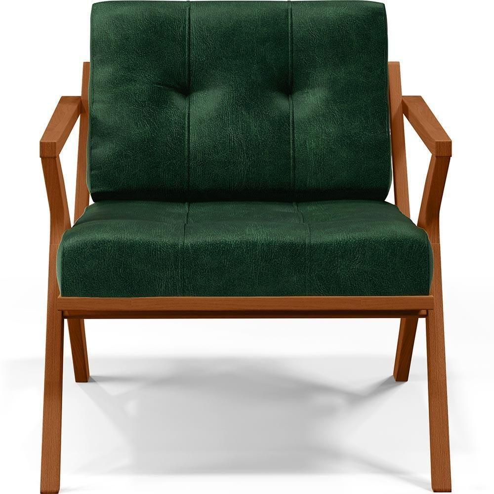 Poltrona Com Cintas De Corano Laís Facto Verde Musgo - 7