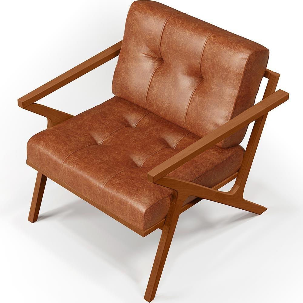 Poltrona Com Cintas De Corano Laís Couríssimo Camel - 3