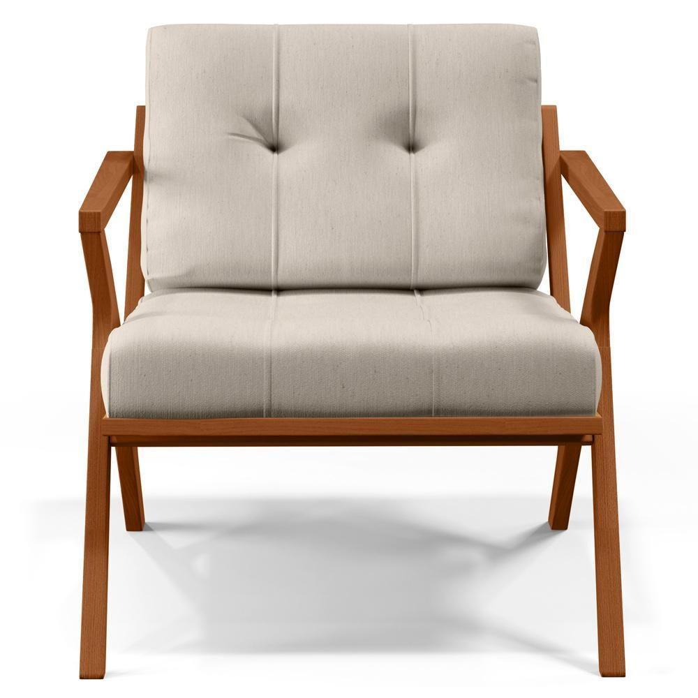 Poltrona Com Cintas De Corano Laís Linho Cru - 7