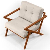 Poltrona Com Cintas De Corano Laís Linho Cru - 3