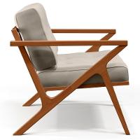 Poltrona Com Cintas De Corano Laís Linho Cru