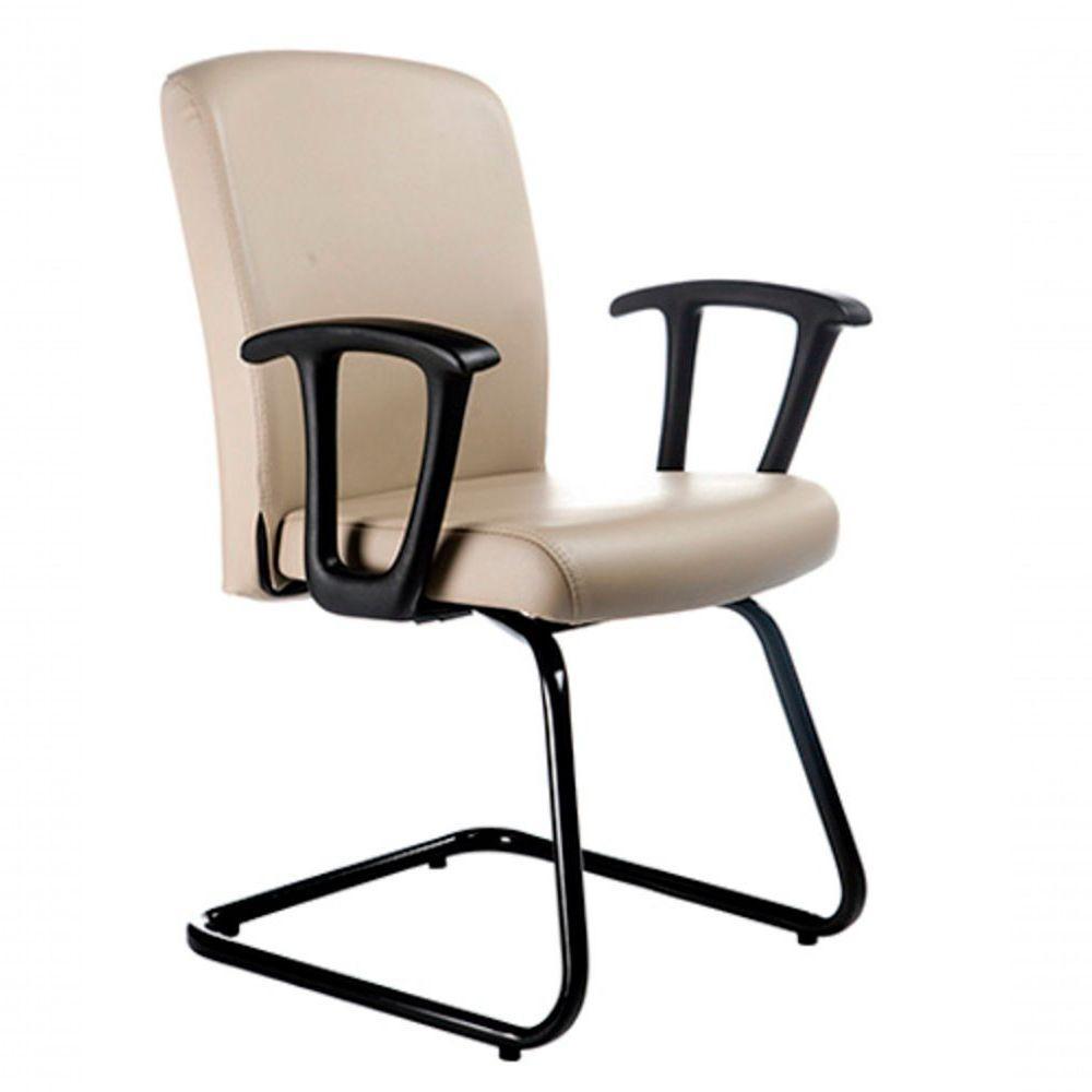 Poltrona Diretor Luxuosa Com Base Em S Alpha Bege - 1