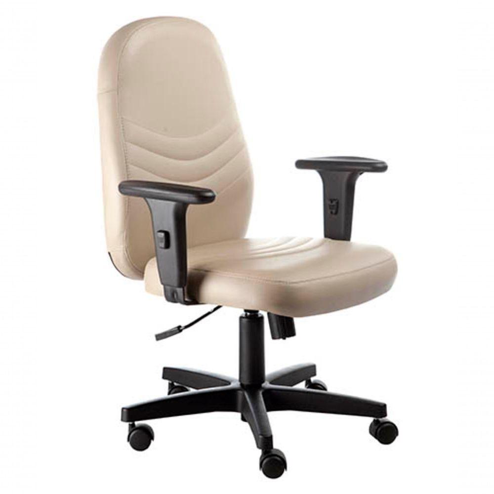 Poltrona Diretor Giratória Com Braços Veneza Amarelo - 1