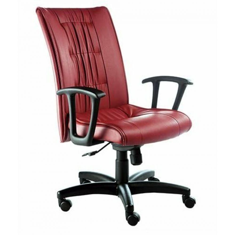 Poltrona Presidente Base Giratória Linha Vicenza Vermelho - 2