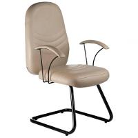 Poltrona Diretor Fixa Em S Com Braços Veneza Amarelo - 1