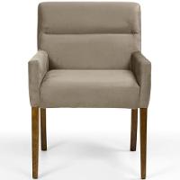 Kit 02 Poltronas Vicenza Veludo Importado Marrom - 5