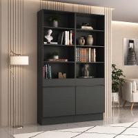 Armário/estante Escritório 2 Portas Multimóveis Mp7000 Preto Preto