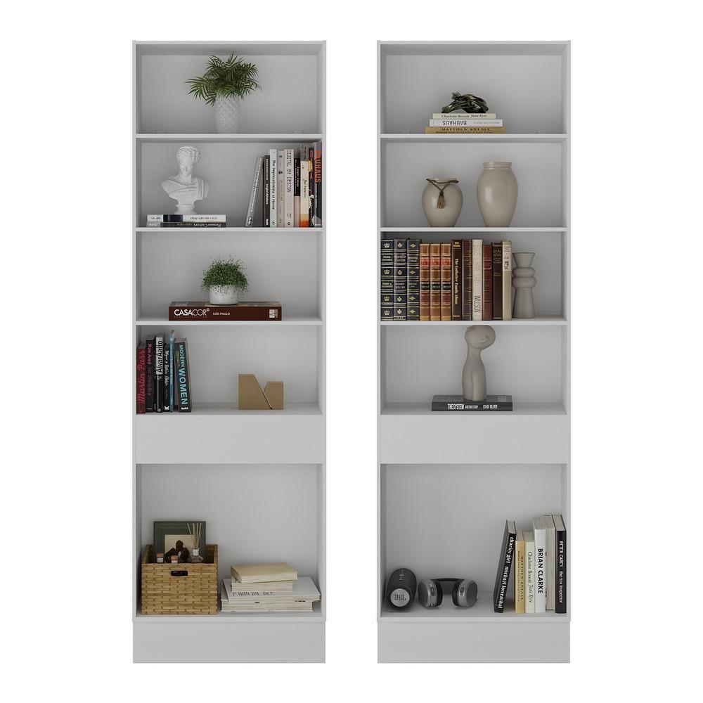 Armário/estante Escritório 2 Portas Multimóveis Mp7000 Branco Branco - 5