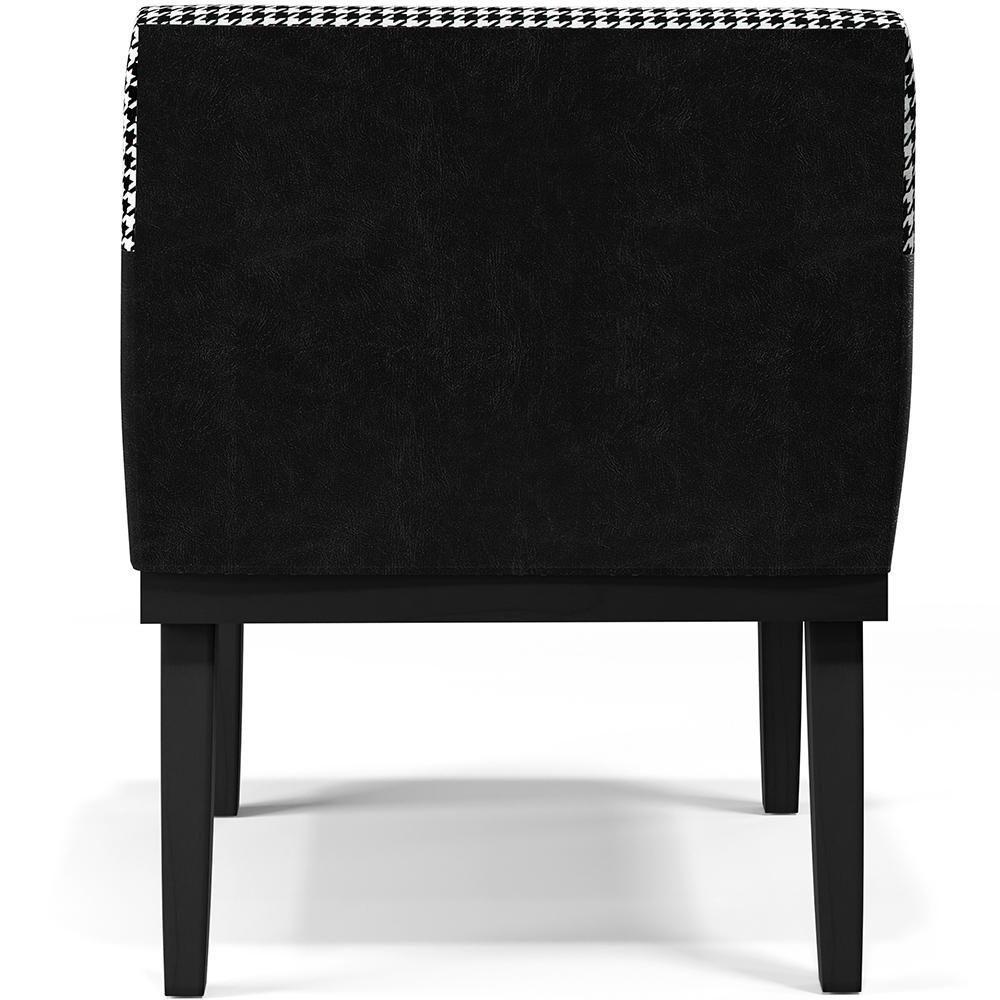 Poltrona Base Preto Suede Pied Poule Couríssimo Preto - 2