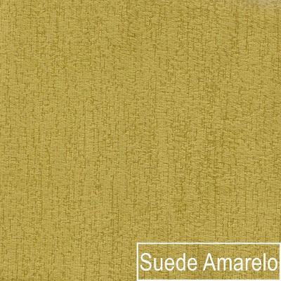 Kit 02 Poltronas Decorativas Luiza Base Giratória De Madeira Suede - Amarena Móveis Amarelo