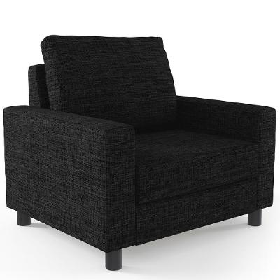 Poltrona Decorativa Malta L02 Para Sala De Estar Cinza Lyam Decor
