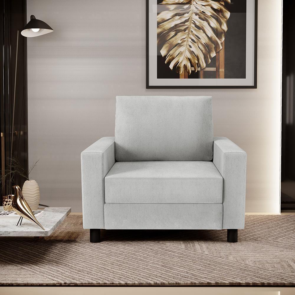 Poltrona Malta Linho Cinza - 7