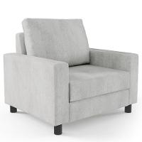 Poltrona Malta Linho Cinza - 1