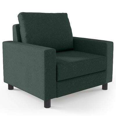 Poltrona Malta L02 Decorativa Para Sala De Estar E Recepção Verde Lyam Decor