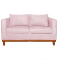 Sofá 2 E 3 Lugares Europa 180cm Suede - Doce Sonho Móveis Rosa Bebê