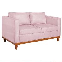 Sofá 2 E 3 Lugares Europa 180cm Suede - Doce Sonho Móveis Rosa Bebê - 6