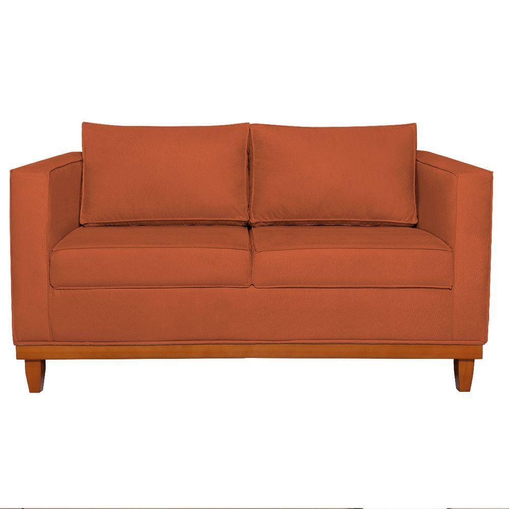 Sofá 2 E 3 Lugares Europa 180cm Suede - Doce Sonho Móveis Terracota - 4