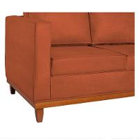 Sofá 2 E 3 Lugares Europa 180cm Suede - Doce Sonho Móveis Terracota - 3