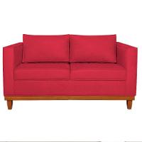 Sofá 2 E 3 Lugares Europa 180cm Suede - Doce Sonho Móveis Vermelho
