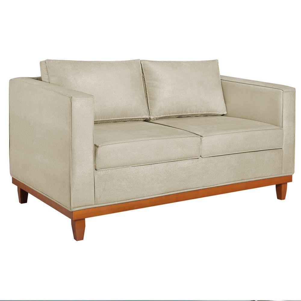 Sofá 2 E 3 Lugares Europa 180cm Suede - Doce Sonho Móveis Bege - 4