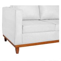 Sofá 2 E 3 Lugares Europa 180cm Suede - Doce Sonho Móveis Branco - 3