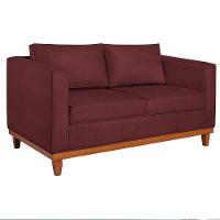Sofá 2 E 3 Lugares Europa 180cm Suede - Doce Sonho Móveis Bordô - 6